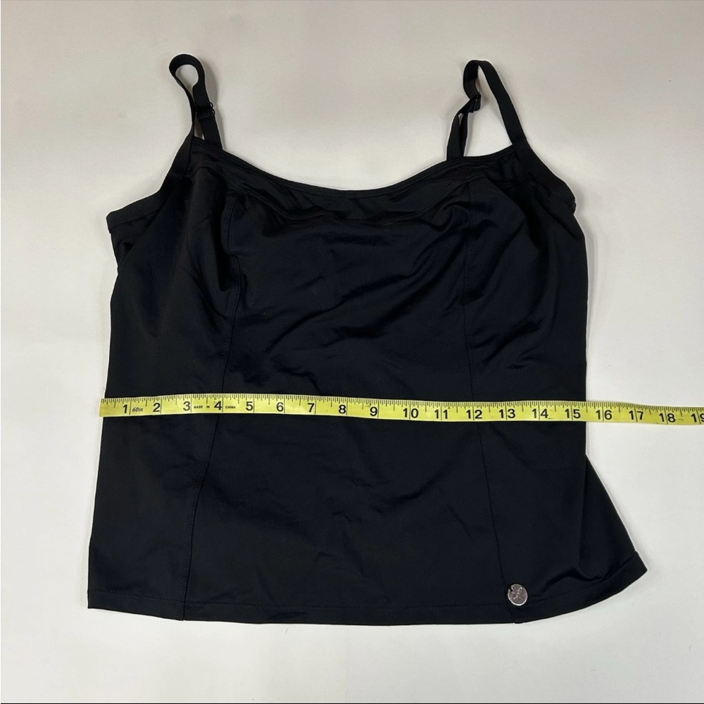 Panache Swim 40F 40DDD Tankini Top Anna SW0501 Black Unlined Underwire #1742 - Picture 5 of 9